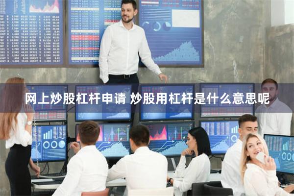 网上炒股杠杆申请 炒股用杠杆是什么意思呢