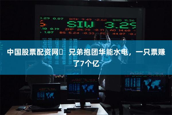 中国股票配资网	 兄弟抱团华能水电，一只票赚了7个亿