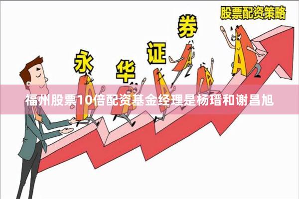 福州股票10倍配资基金经理是杨瑨和谢昌旭